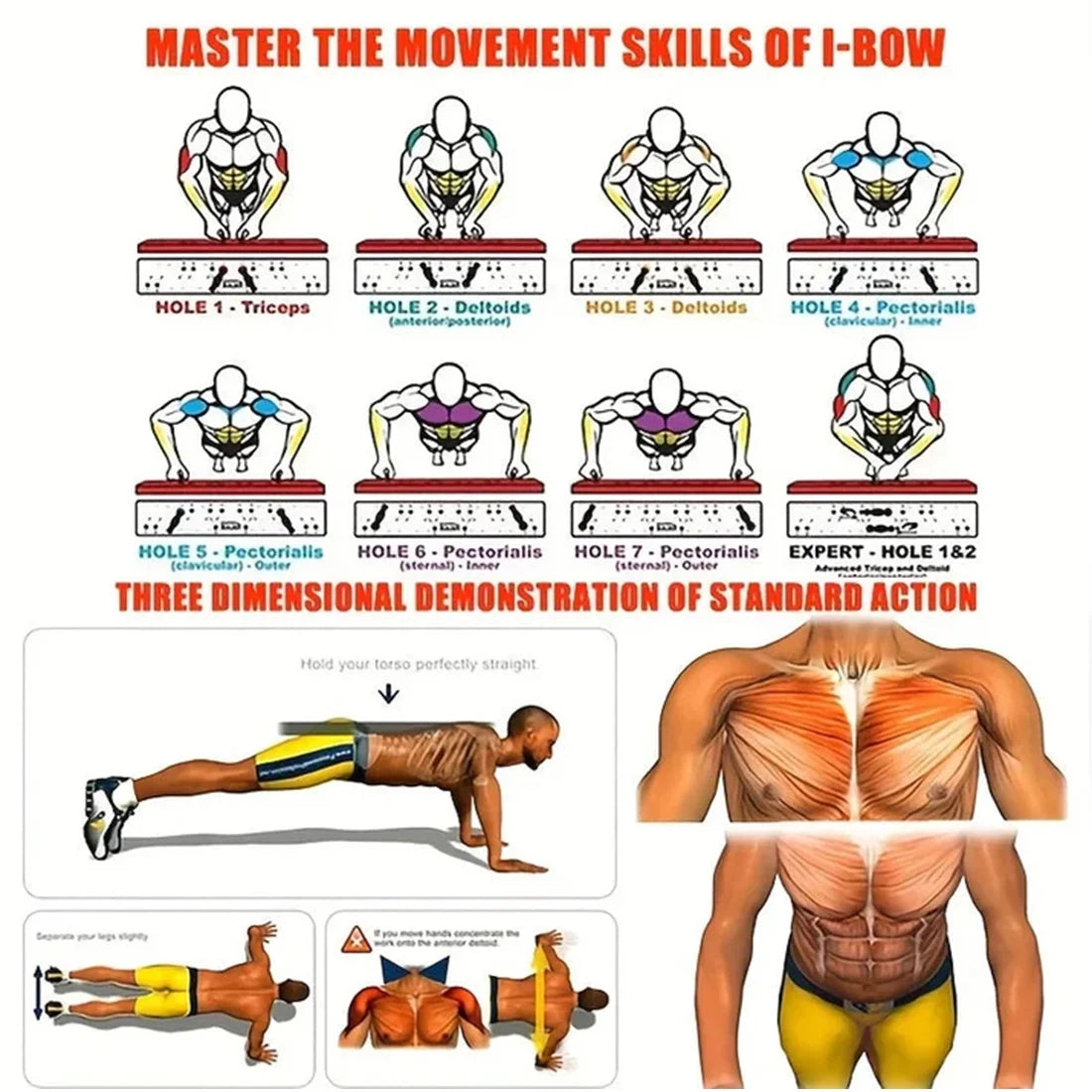 2-1 Multifunctional Folding Push up Board, Portable Folding 28 in 1 Home and Gym Exercise Equipment, Suitable for Chest and Back Exercises, Fitness Strength Training Stand