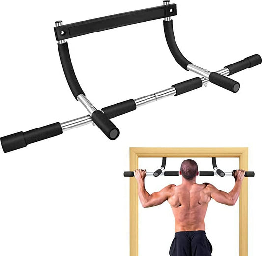 Pull up Bar for Doorway, No Screws Portable Chin up Bar Doorway, Strength Training Door Frame Pull-Up Bars, Hanging Bar for Exercise, Door Workout Bar with Foam Grips, Pullup Bars for Home